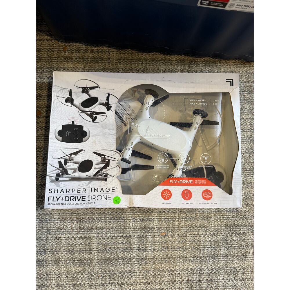 Sharper Image Fly and Drive 7” Drone